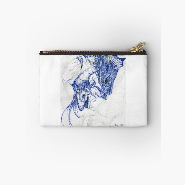 Item preview, Unicorn Dragon Blue Horse Pony Dragon Monster Beast Reptile Equus Equine designed and sold by Stephanie Small.
