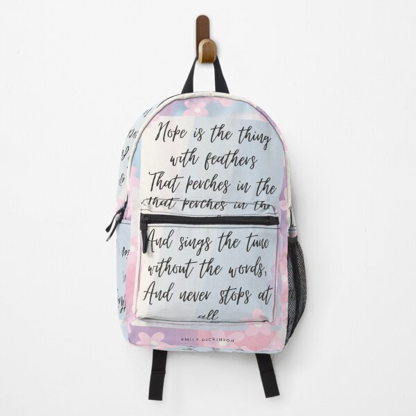 Item preview, Emily Dickinson - Hope is the thing with feathers That perches in the soul And sings the tune without the words And never stops At all - Gorgeous Pink Daisies designed and sold by zicutza.