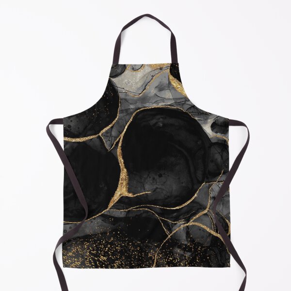 Item preview, Darkest Black Night Faux Marble Landscape designed and sold by MysticMarble.
