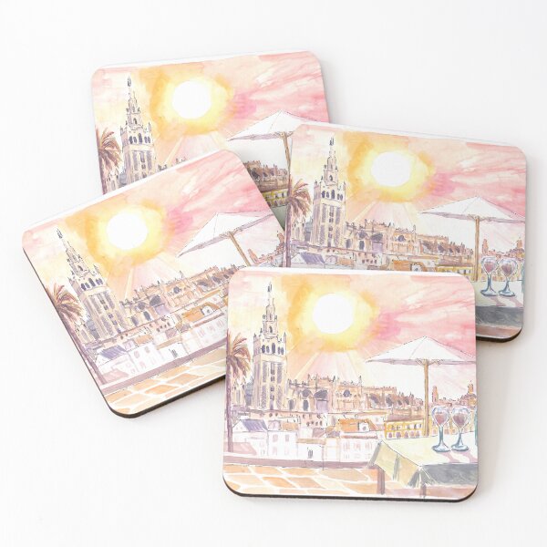 Item preview, Incredidble Rooftop Dinner with Wine in Seville Andalusia Spain designed and sold by artshop77.
