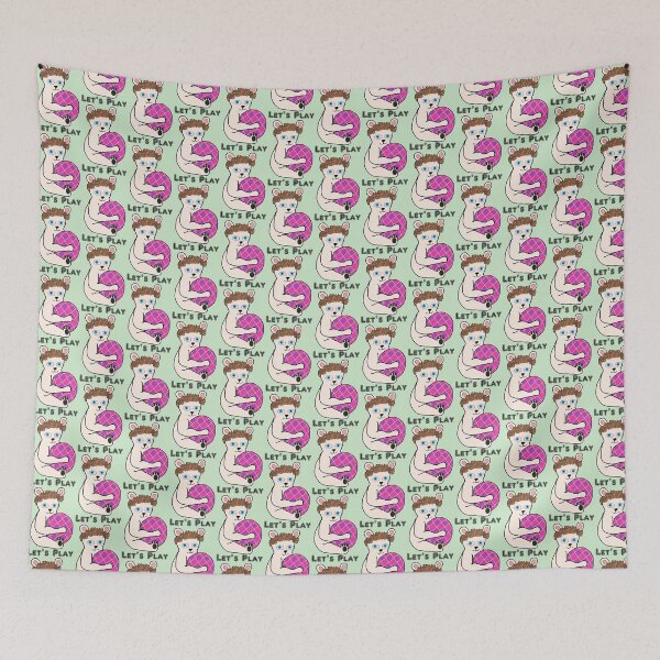Item preview, Lets Play Teddy Bear and Ball #1 designed and sold by Hypnotees.
