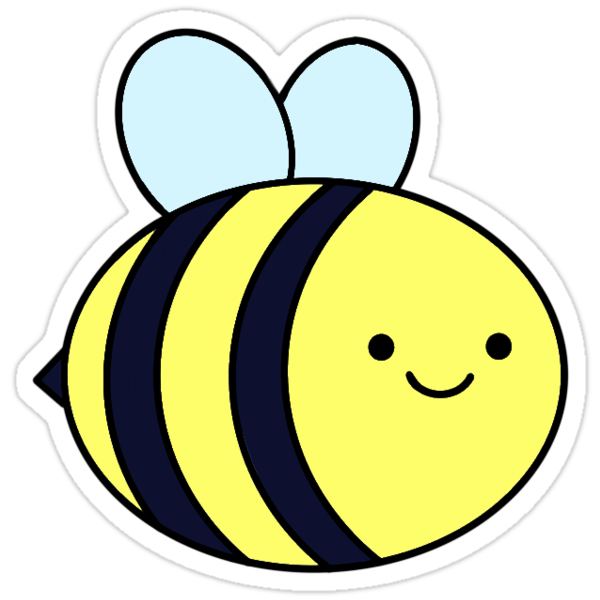 Download "Cute Bee" Stickers by E Vigil | Redbubble