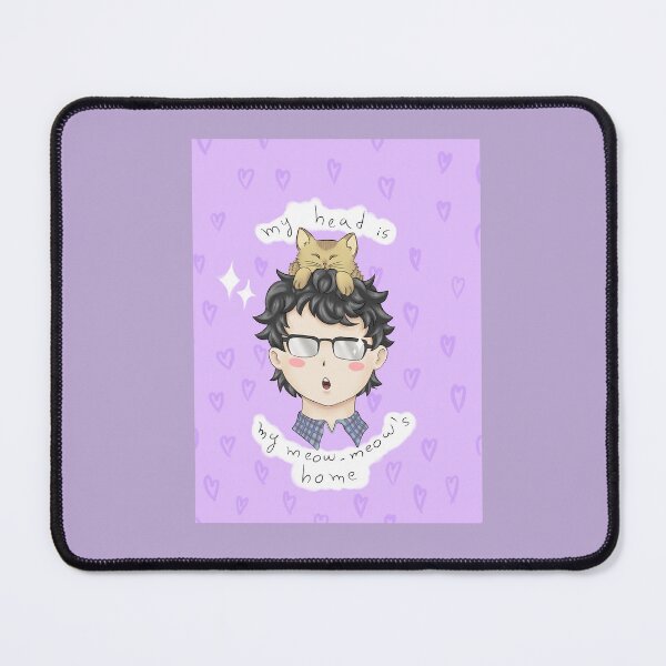 Item preview, my head is my meow meow's home chibi (i know he is a dog person, but there is actually a meow meow who doesnt leave him alone, isn't true?) designed and sold by fannibal-kitten.