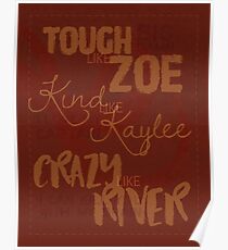 Tough Like Zoe Poster