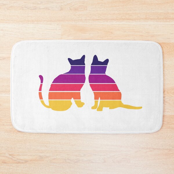 Item preview, Two Sunset Colored Cats designed and sold by catladyjoy.