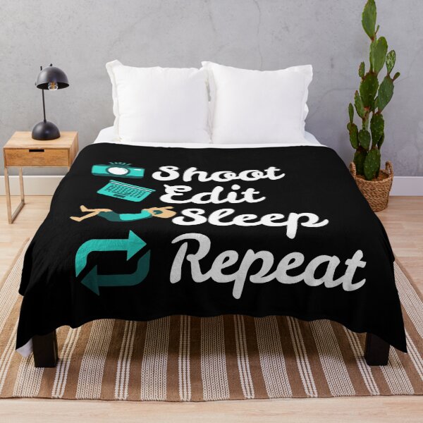 Item preview, Funny Shoot Edit Sleep Repeat Photographer Camera Film designed and sold by TobyLewis1592.