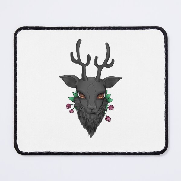 Item preview, ravenstag with flowers designed and sold by fannibal-kitten.