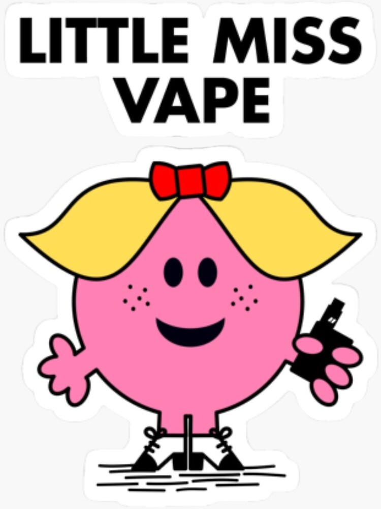 Sticker for Sale avec l'œuvre « petite mademoiselle vape » de l'artiste  twelvestudio