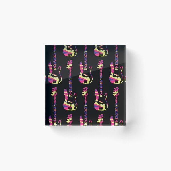 Item preview, Bass Guitar Cutout - Candy Shards designed and sold by QuarterMoon.