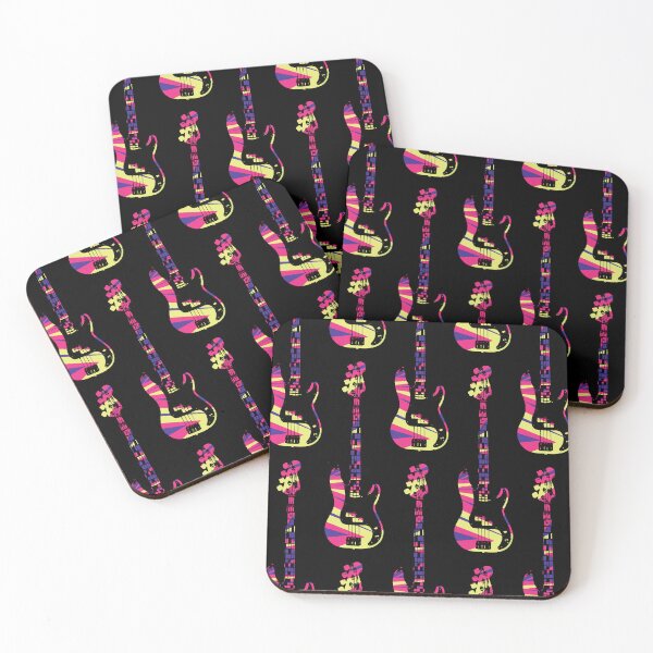 Item preview, Bass Guitar Cutout - Candy Shards designed and sold by QuarterMoon.