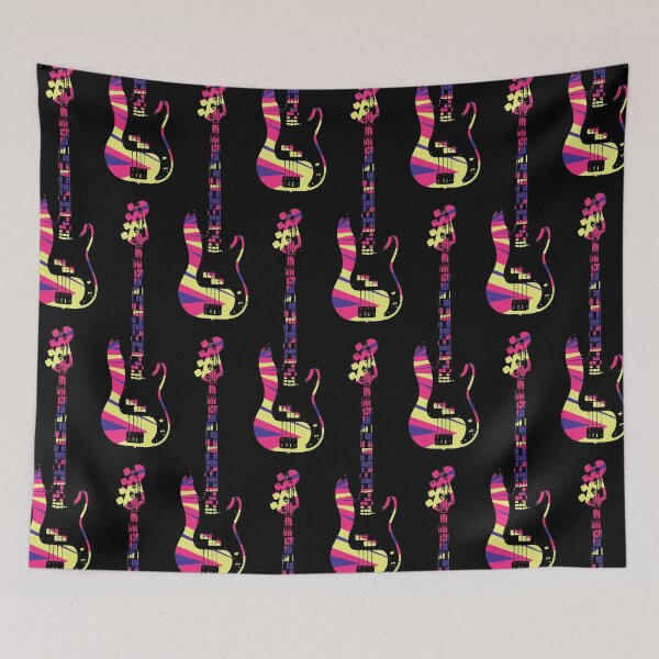 Item preview, Bass Guitar Cutout - Candy Shards designed and sold by QuarterMoon.