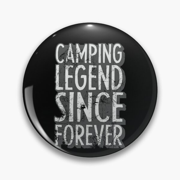 Item preview, Camping legend since forever, retro text for camping lover. designed and sold by wildTrack---.