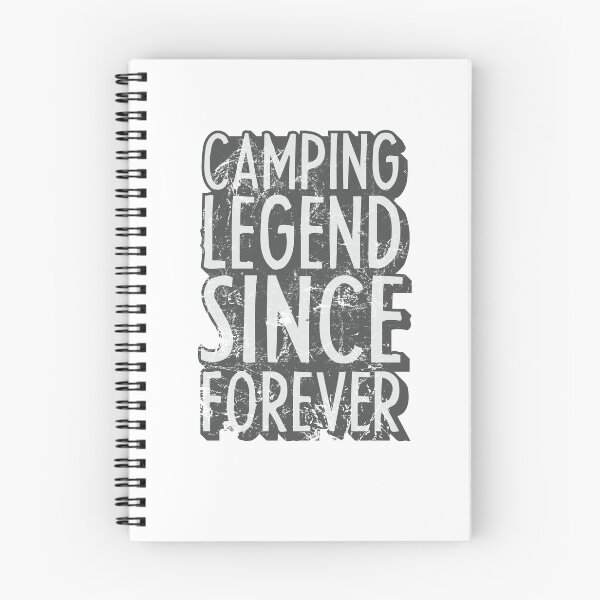 Item preview, Camping legend since forever, retro text for camping lover. designed and sold by wildTrack---.