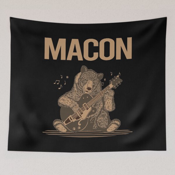 Item preview, Bear With Guitar Macon designed and sold by hurseslossb.