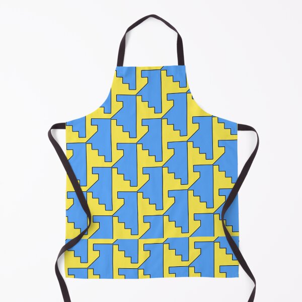Item preview, Graphic Tessellated Block Pattern (Blue an Yellow) designed and sold by Fox Newton.