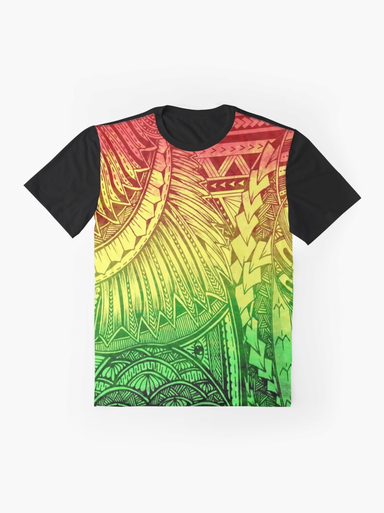 Reggae Polynesian Designs Graphic T-Shirt for Sale by atikapu