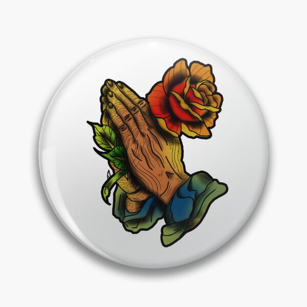 Item preview, Praying hands and a rose designed and sold by X1810x.
