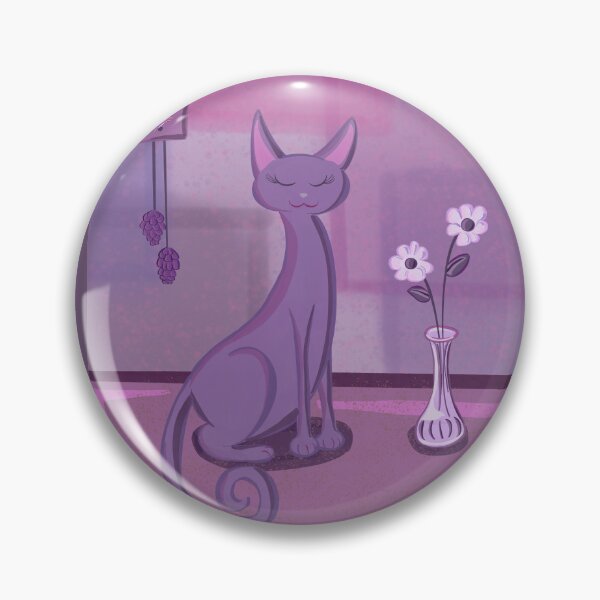 Item preview, Purple Cat designed and sold by DancingFoxArt.