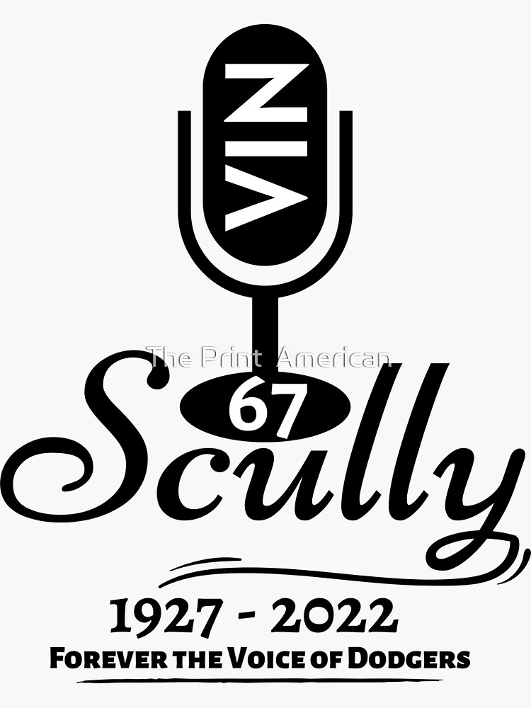 Official Los angeles Dodgers vin scully 19272022 forever the voice