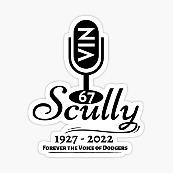 LA Dodgers Vin Scully Forever The Voice Of Dodgers 1927-2022