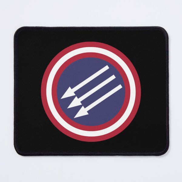 Item preview, American Iron Front Three Arrows Circle Antifa Antifascist designed and sold by MoonBugCo.