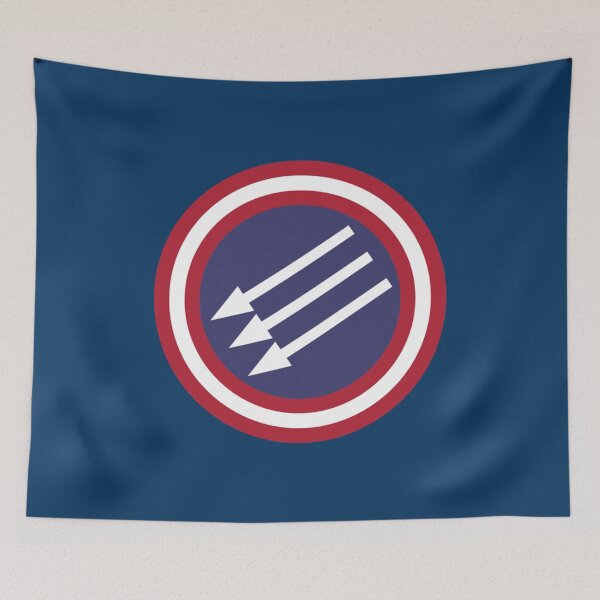 Item preview, American Iron Front Three Arrows Circle Antifa Antifascist   designed and sold by MoonBugCo.
