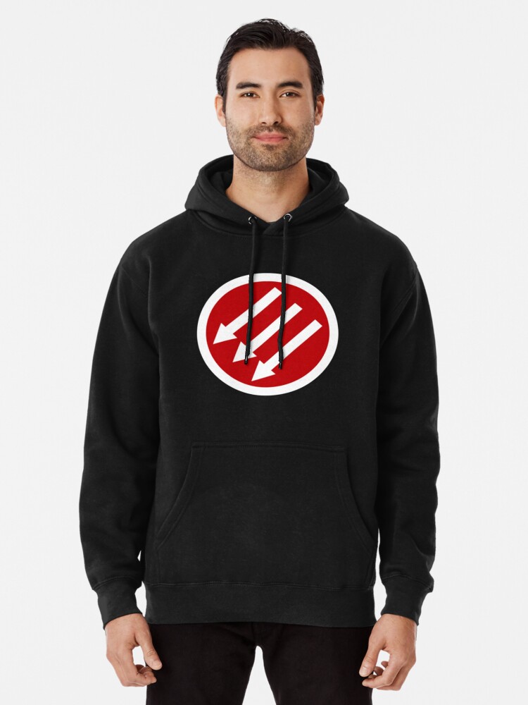 iron front hoodie