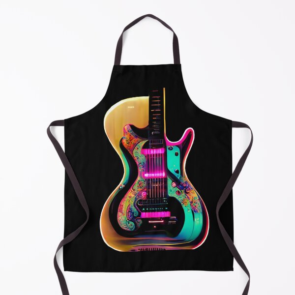 Item preview, Gfab Bfab Gen Ai FFab ABAI Surreal Trends Clothing Neon Electric guitar designed and sold by Surrealtrends.