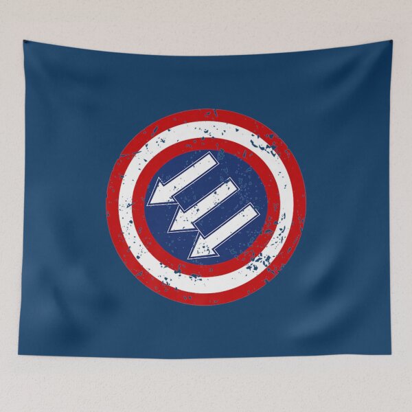 Item preview, iron front shirt style vintage american flag symbol premium designed and sold by MoonBugCo.
