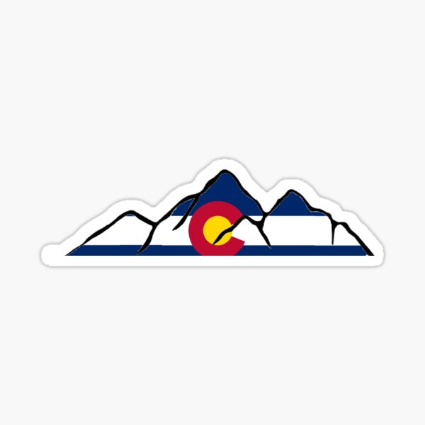 Colorado Mountain outline Sticker