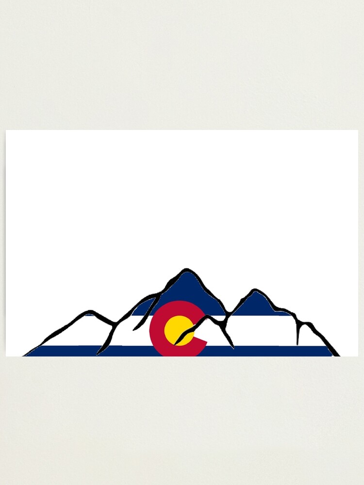 Colorado Mountain Outline Photographic Print By Hannahj 33