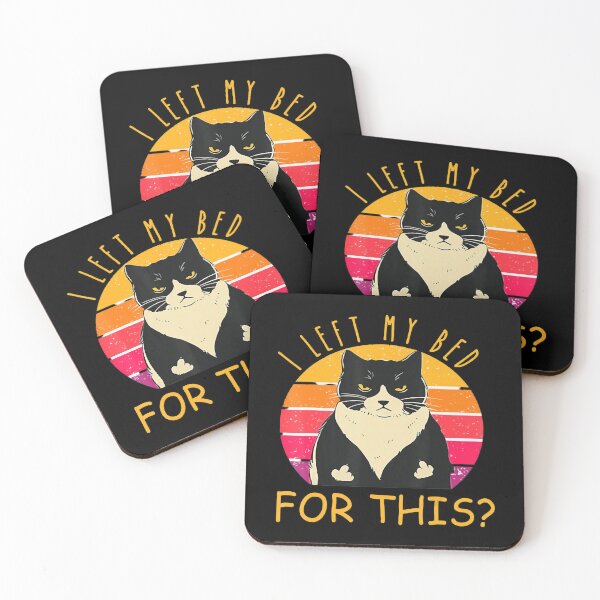 Item preview, Funny Gifts For Funny Vintage Black Cat I Left My Bed For This Gift For Fans designed and sold by Kristinronob.