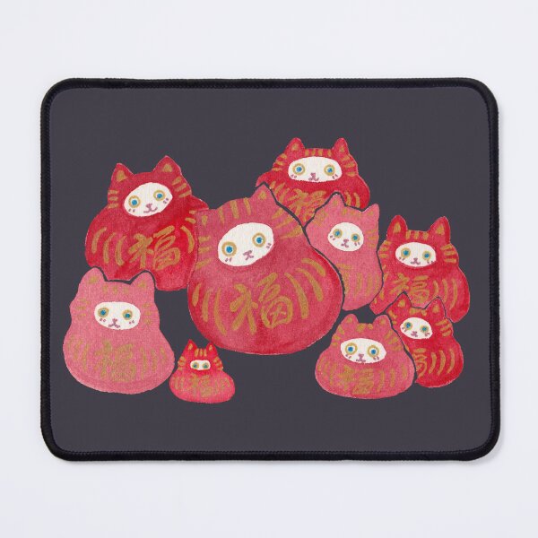 Item preview, Good Luck Cat Darumas designed and sold by Leafbear Studio.