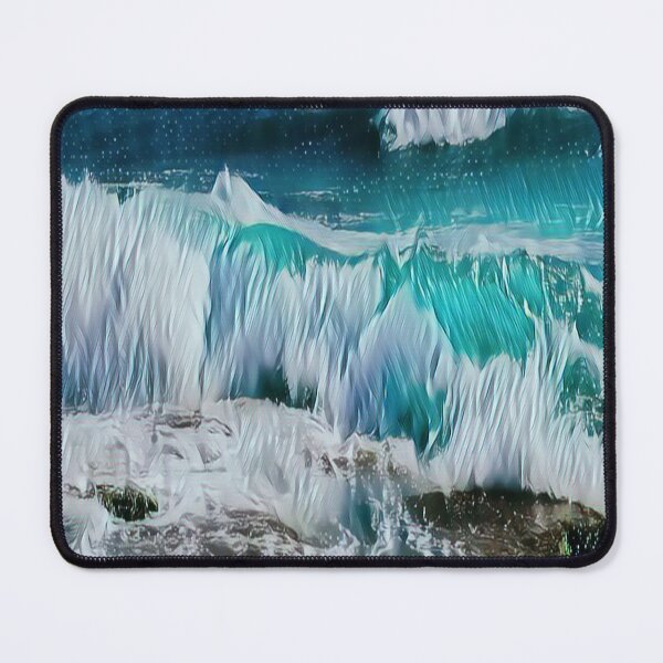 Item preview, WAVY OCEAN PAINTING designed and sold by KatisDesign.