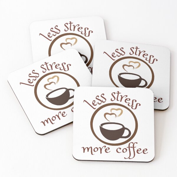 Item preview, Less Stress More Coffee l coffee lover l I Need Coffee l Extra Large Coffee Lover designed and sold by kpluslk.