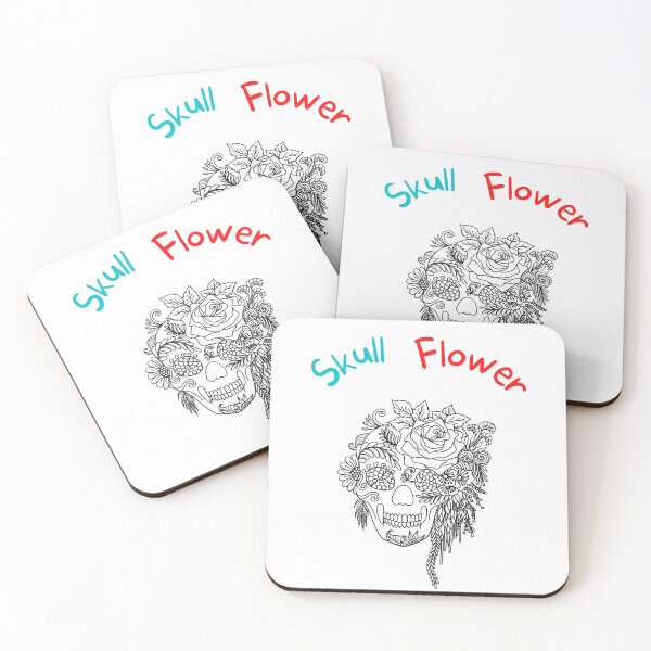 Item preview, memento vivere , skull flower designed and sold by ROBOUE.