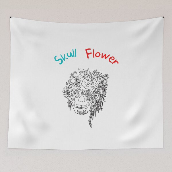 Item preview, memento vivere , skull flower designed and sold by ROBOUE.