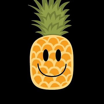 Imagen de la obra Pineapple Lover Emoticon Happy Face Pineapple Gear de DynamicDesign