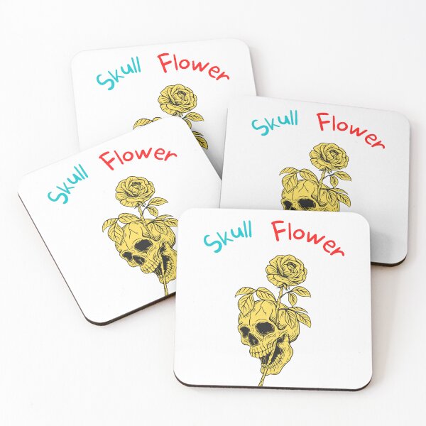Item preview, memento vivere , skull flower designed and sold by ROBOUE.