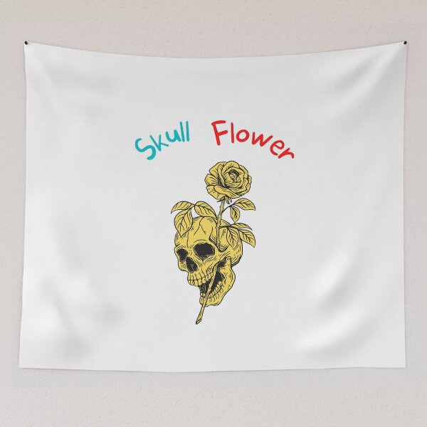 Item preview, memento vivere , skull flower designed and sold by ROBOUE.