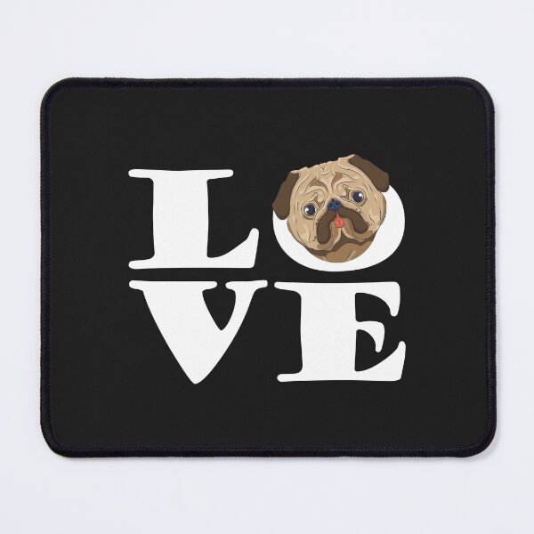 Item preview, Pugs Love Pug Face Pug Head designed and sold by Pugstuff.