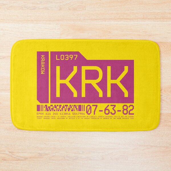 Aperçu de l'œuvre Luggage Tag C - KRK Krakow Poland créée et vendue par VoodooCircus.