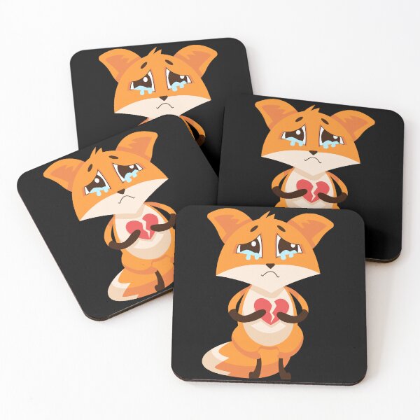 Item preview, Fox broken heart , Fox Design, Fox Tee for Men Women kids designed and sold by Waleedw.