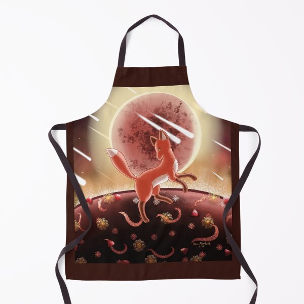 Aperçu de l'œuvre Renard de la lune rouge créée et vendue par DancingFoxArt.