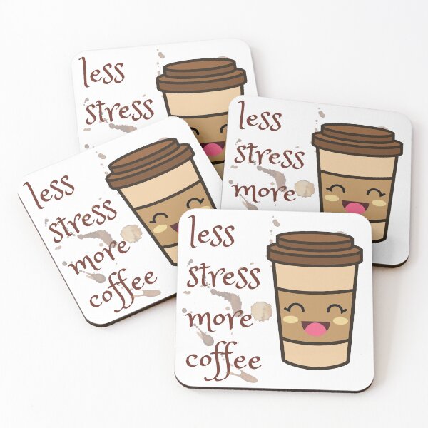 Item preview, Less Stress More Coffee l coffee lover l I Need Coffee l Extra Large Coffee Lover designed and sold by kpluslk.