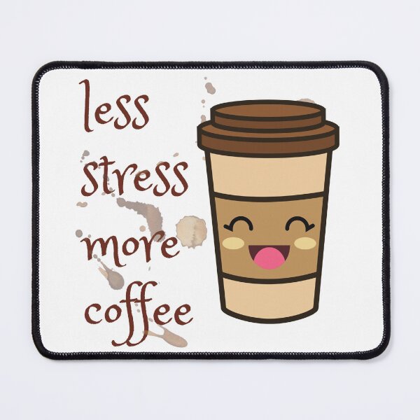 Item preview, Less Stress More Coffee l coffee lover l I Need Coffee l Extra Large Coffee Lover designed and sold by kpluslk.