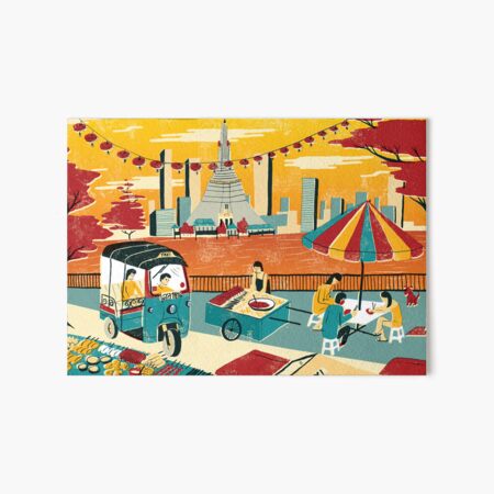 Bangkok Art Board Print