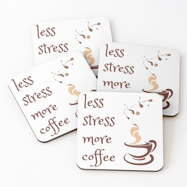 Item preview,  Less Stress More Coffee l coffee lover l I Need Coffee l Extra Large Coffee Lover designed and sold by kpluslk.