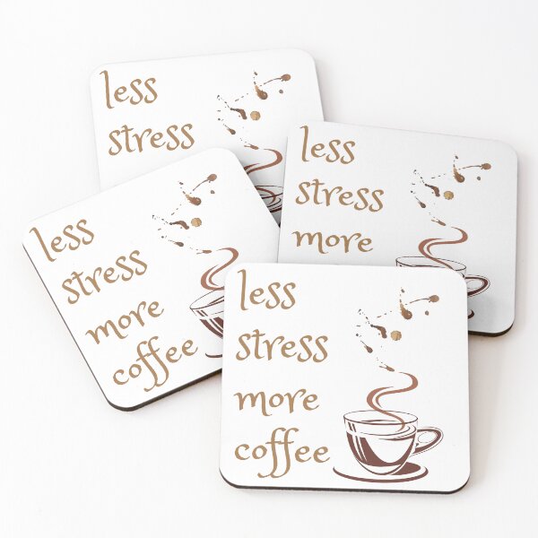 Item preview, Less Stress More Coffee l coffee lover l I Need Coffee l Extra Large Coffee Lover designed and sold by kpluslk.