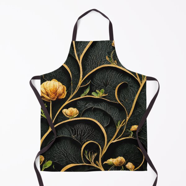 Item preview, Black paper Antique Botanical Flower Rose Gold designed and sold by MakeitMelo.